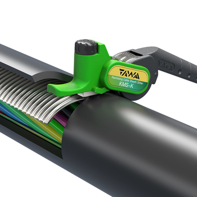 FONGKO KMS-K Cortador de cable de trinquete Accesorios FTTH Cortador de cubierta de cable redondo
