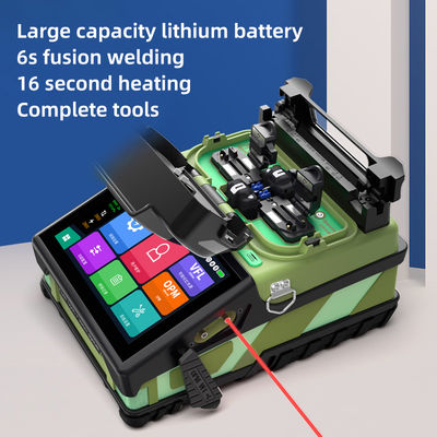 FONGKO Seis motores núcleo a núcleo trunco de fibra óptica de fusión Splicer