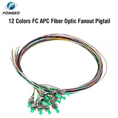 Coleta de fibra óptica SM, 12 hilos, 0.9mm G652D PVC LC FC SC ST UPC APC