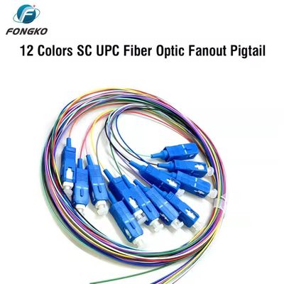 Coleta de fibra óptica SM, 12 hilos, 0.9mm G652D PVC LC FC SC ST UPC APC