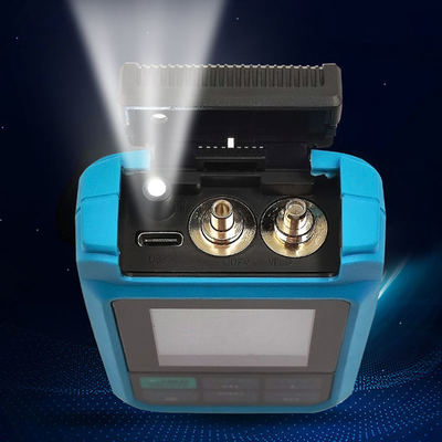 Medidor de potencia óptico de fibra óptica mini con 4 funciones, medidor de potencia óptica con RJ45, láser, WIFI, red, recargable OPM