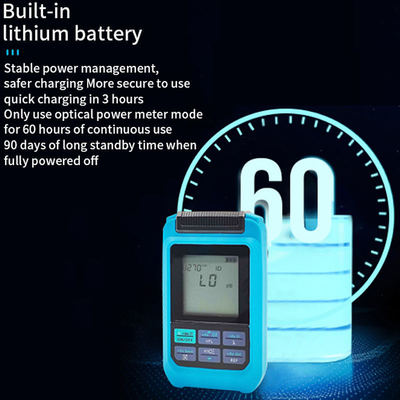 Medidor de potencia óptico de fibra óptica mini con 4 funciones, medidor de potencia óptica con RJ45, láser, WIFI, red, recargable OPM