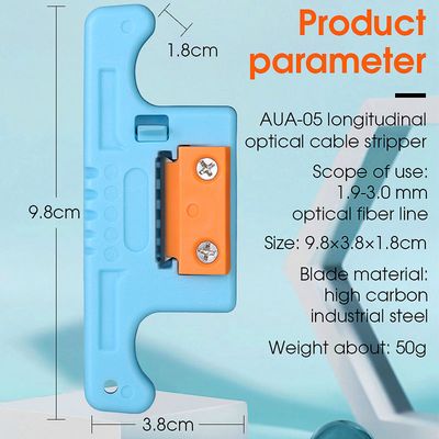 AUA-05 Stripper suelto para herramienta de canal de banda media de fibra FTTH de 1,9 a 3,0 mm