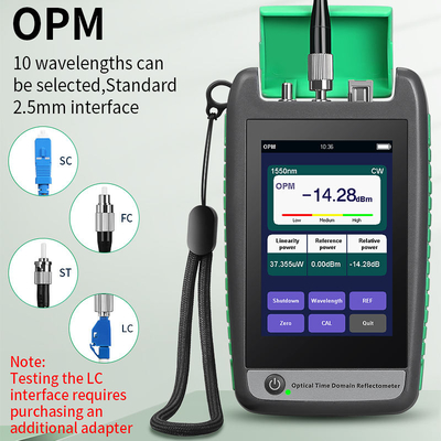 FONGKO Mini OTDR Tester 1310nm 1550nm 1610nm 1625nm 1650nm Equipo óptico de fibra óptica de dominio de tiempo óptico portátil