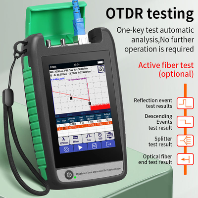FONGKO Mini OTDR Tester 1310nm 1550nm 1610nm 1625nm 1650nm Equipo óptico de fibra óptica de dominio de tiempo óptico portátil