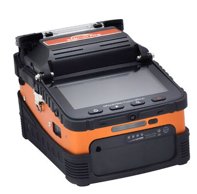 AI-6C 8 Tiempo de empalme 18s Máquina de soldadura de fibra de núcleo de calentamiento Fusionadora de seis motores con alineación de núcleo