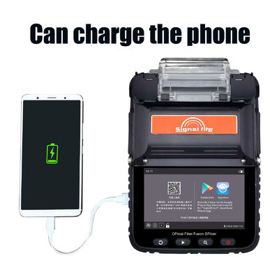 AI-6C 8 Tiempo de empalme 18s Máquina de soldadura de fibra de núcleo de calentamiento Fusionadora de seis motores con alineación de núcleo