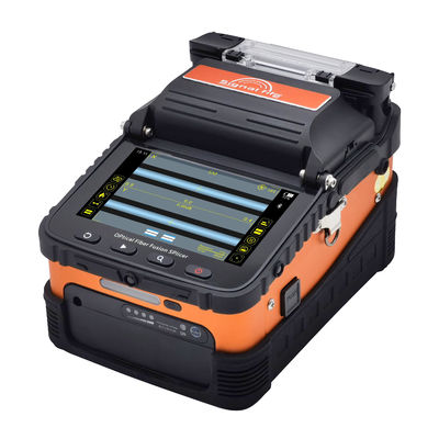 AI-6C 8 Tiempo de empalme 18s Máquina de soldadura de fibra de núcleo de calentamiento Fusionadora de seis motores con alineación de núcleo