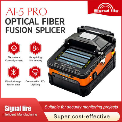 Nuevo FTTH AI-5Pro núcleo electromecánico a núcleo de alineación de fibra de fusión Splicer máquina de soldadura