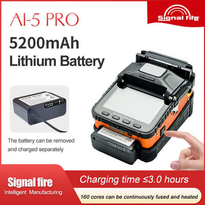 Nuevo FTTH AI-5Pro núcleo electromecánico a núcleo de alineación de fibra de fusión Splicer máquina de soldadura