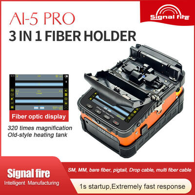 Nuevo FTTH AI-5Pro núcleo electromecánico a núcleo de alineación de fibra de fusión Splicer máquina de soldadura