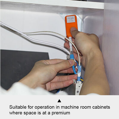 Pluma de limpieza de fibra óptica FKEQU-446 CLEP-125-M para LC/MU 1.25mm con 800+ limpiezas MINI Tipo Naranja Color de limpieza de conectores de fibra óptica