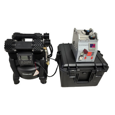 FONGKO Compact Micro Cable Blowing Machine Digital Display Fiber Optic Cable Jetting Machine for Micro Duct Telecom Installation