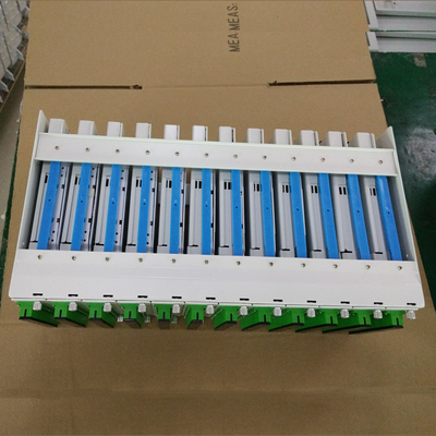 Estructura Inteligente 1U Administrador de Cables de Fibra Óptica 12 Puertos Panel de parches OEM a prueba de fuego