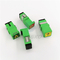 Adaptadores autos de la fibra óptica del SC de Shell Simplex Adapter SM del verde del obturador SC/APC