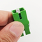 Sc unimodal APC del adaptador a una cara verde de encargo de la fibra óptica a Sc APC