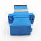 Adaptador azul de la fibra óptica del SC del obturador SM de SC/UPC Shell Simplex Adapter With Auto