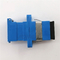 Adaptador azul de la fibra óptica del SC del obturador SM de SC/UPC Shell Simplex Adapter With Auto