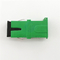 Adaptador a una cara verde de la fibra óptica del adaptador de Shell Sc /apc con el obturador auto