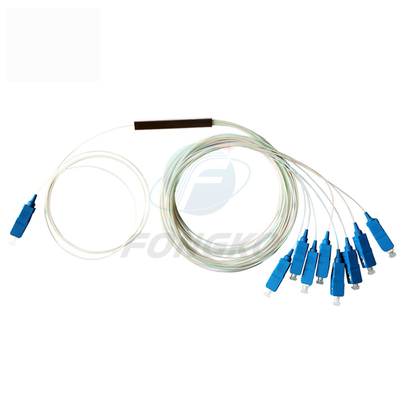 1x8 1 1*32 1*64 FTTH PLC de separación de tubos de acero SC UPC 0,9 mm Fibra óptica de separación de PLC