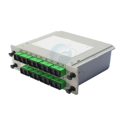 Splitter óptico tipo mini Plc Sc Apc Splitter 1X16 inserción óptica de fibra para pie