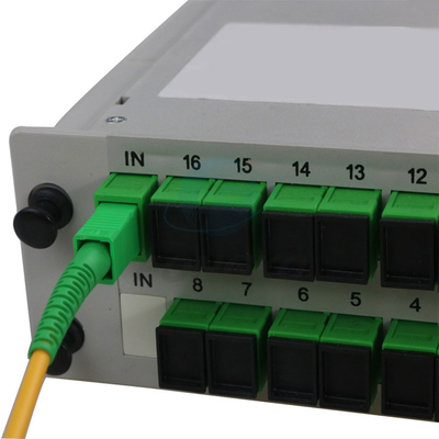Splitter óptico tipo mini Plc Sc Apc Splitter 1X16 inserción óptica de fibra para pie