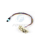 12 cable OM3 del Fanout de la fibra MPO LC hasta el milímetro de la fibra óptica de 0.9m m de cordón de remiendo