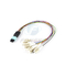 12 cable OM3 del Fanout de la fibra MPO LC hasta el milímetro de la fibra óptica de 0.9m m de cordón de remiendo