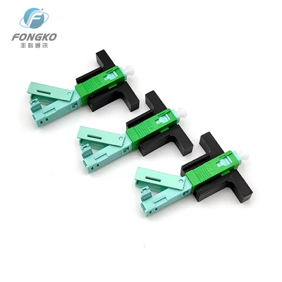 Conector rápido mecánico del SC APC del campo FTTH de la fibra óptica para el cable de descenso de 2x3m m