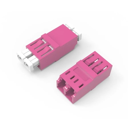 LC/PC a LC/PC OM4 acoplador multimodo sin bridas OM4 adaptador de red de fibra óptica
