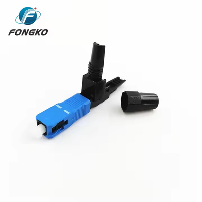 SC UPC APC PC SM Modo único Conector de 55 mm Adaptador de fibra óptica Conector rápido