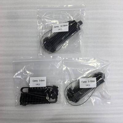 Clampada de tensión de anclaje de plástico FONGKO FTTH para cable de caída redonda 5-6mm 8-10mm 10-14mm Clampada de cable de fibra óptica aérea