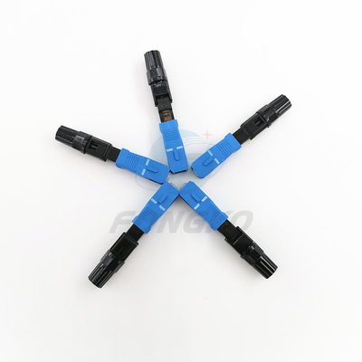 Conector rápido de la fibra óptica del SC UPC para la terminación del campo del cable de descenso de FTTH