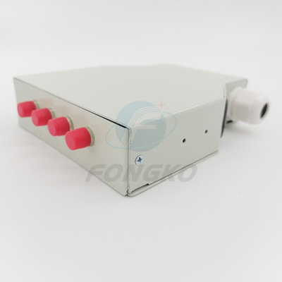4 caja de empalme óptica de la caja terminal de la fibra FTTH del carril del estruendo de la base FC