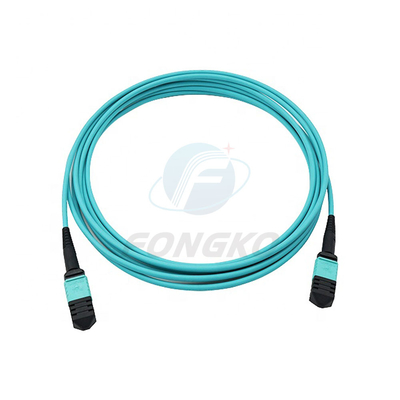 Fabricante profesional patchcord femenino de la fibra óptica de Patchcord OM3-300 MPO de la fibra óptica de los corazones de 1 metro 12